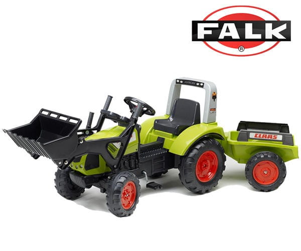 Claas Arion 430 Traktor na pedały z łyżką i przyczepką 1040AM Zielony FALK