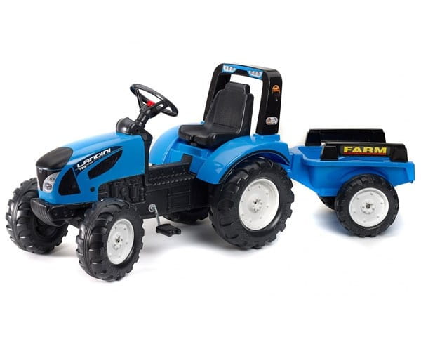 FALK Traktor Landini na pedały z przyczepą Niebieski od 3 lat