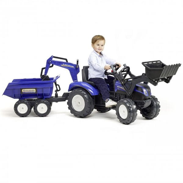 FALK Traktor New Holland z Maxi Przyczepą i Łyżką od 3 lat