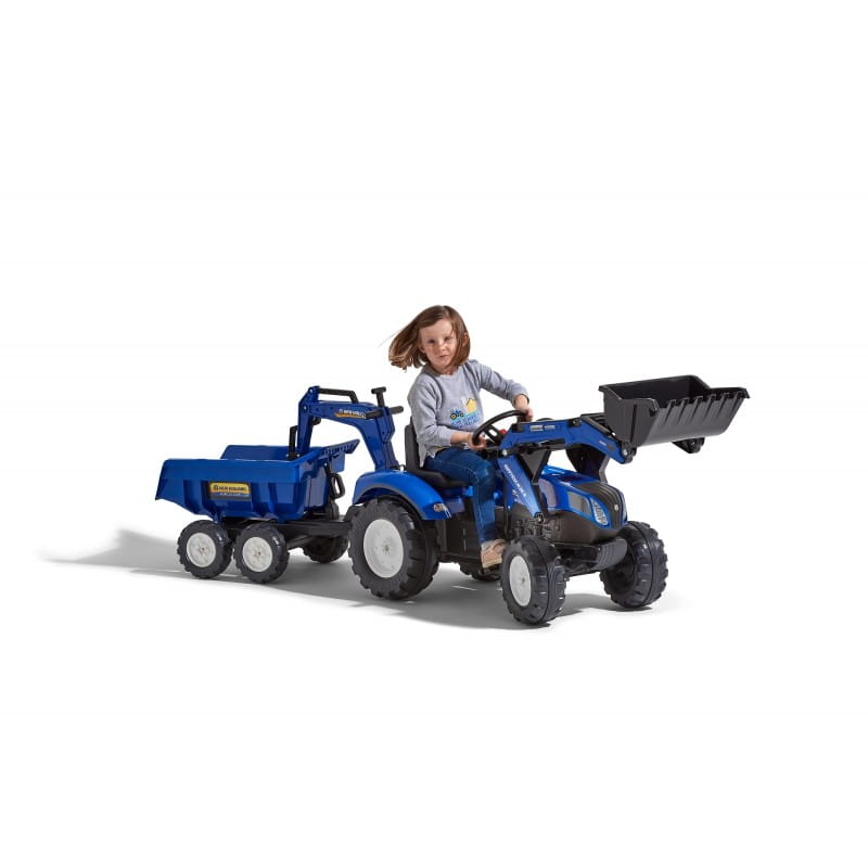 FALK Traktor New Holland z Maxi Przyczepą i Łyżką od 3 lat