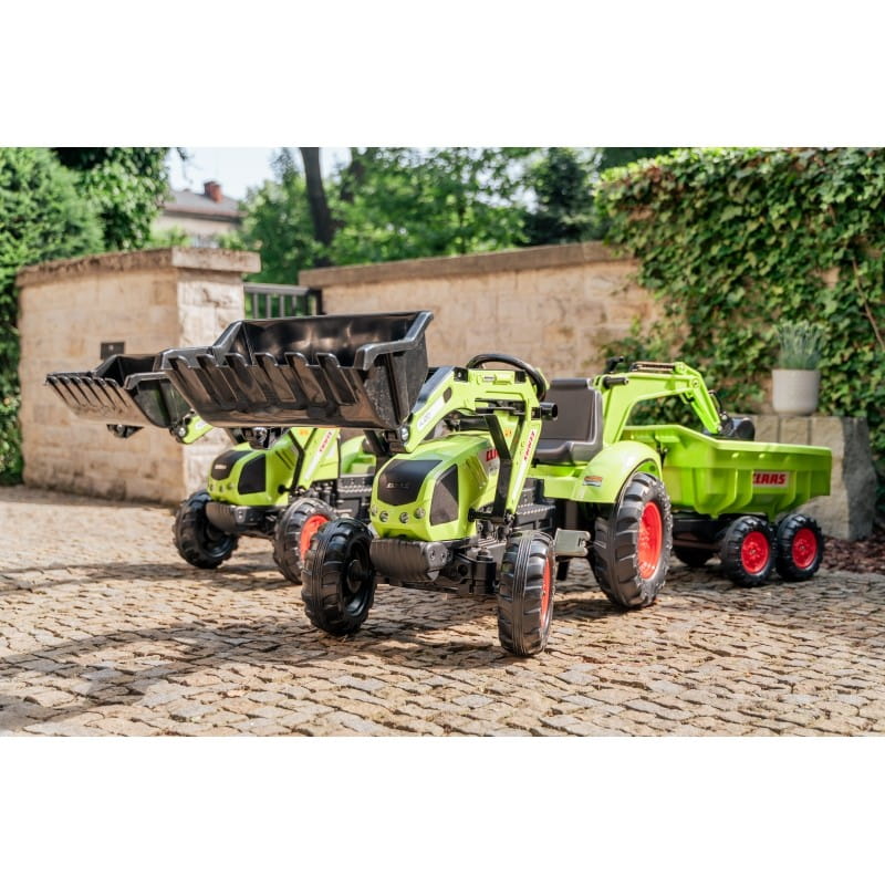 FALK Traktor CLAAS ARION z Przyczepą Maxi i Łyżką