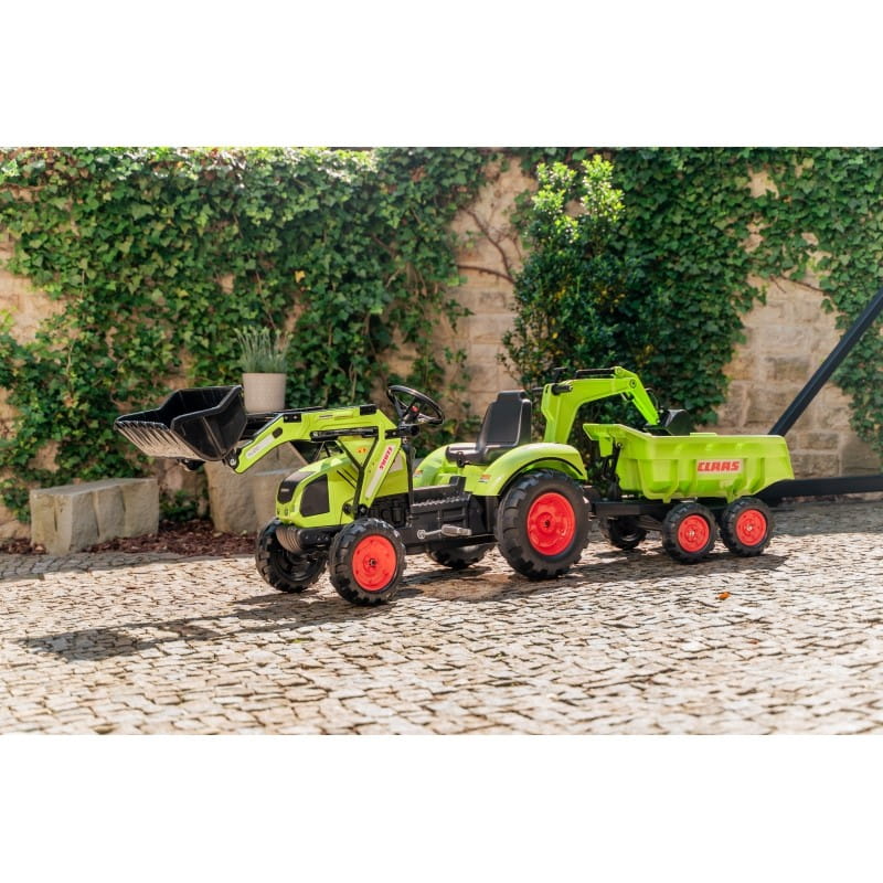 FALK Traktor CLAAS ARION z Przyczepą Maxi i Łyżką
