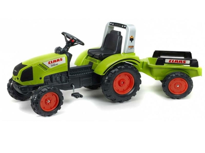 FALK Traktor na Pedały Claas Duży z Przyczepką od 3 lat