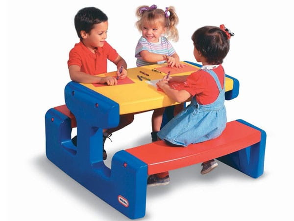 Little tikes Ogromny stół piknikowy Stolik niebieski