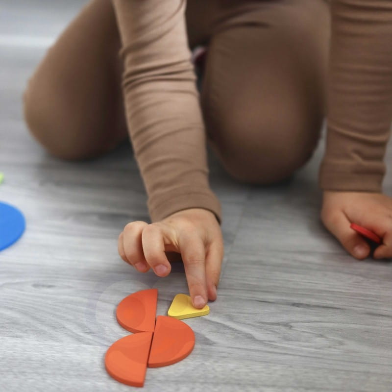 WOOPIE GREEN Drewniana Układanka Montessori 40 Wzorów do Odtworzenia 55 el. Certyfikat FSC