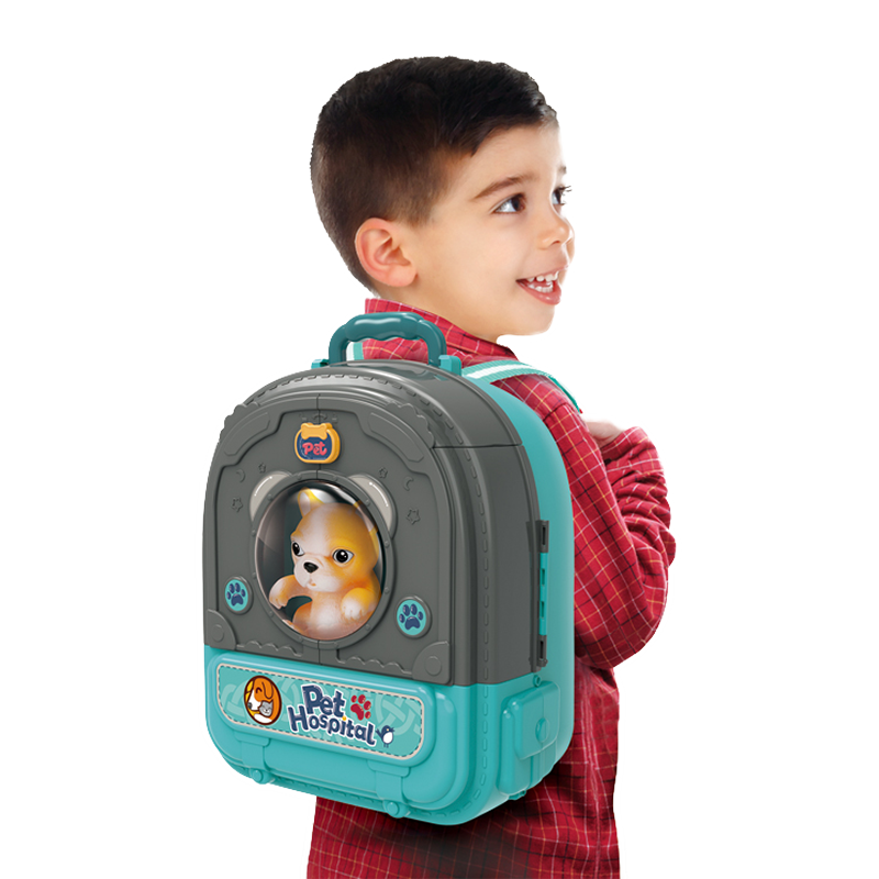 WOOPIE Domek dla Lalek 3w1 Zestaw do Pielęgnacji Pieska w Plecaku