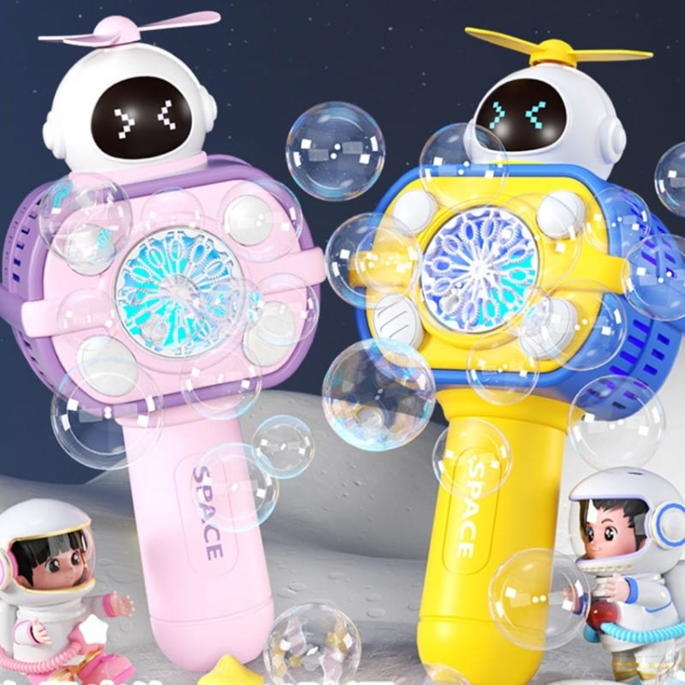 WOOPIE Maszyna Astronauta do Robienia Baniek Mydlanych Różowy