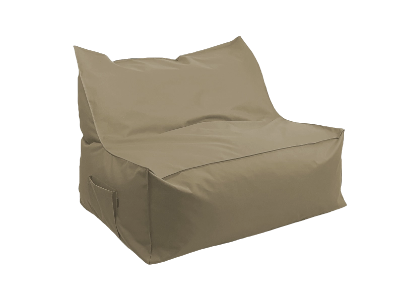 NC587 Kanapa pufa z oparciem khaki bok.png