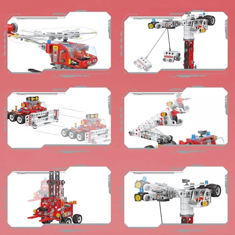 WOOPIE Zestaw Konstrukcyjny Creator City Fire Brigade