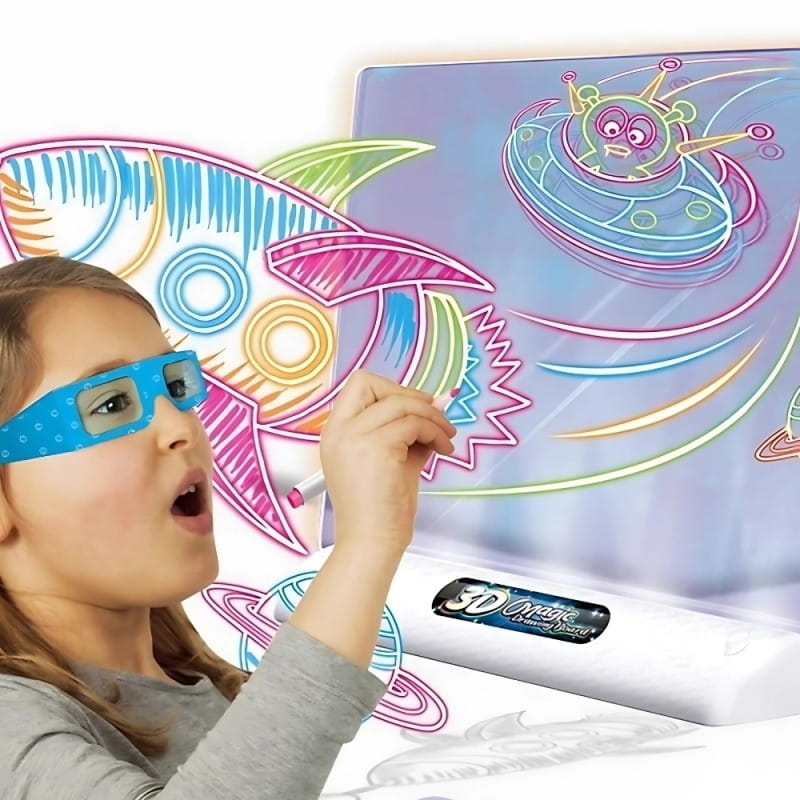 WOOPIE Magnetyczna Tablica 3D Podświetlenie LED do Rysowania