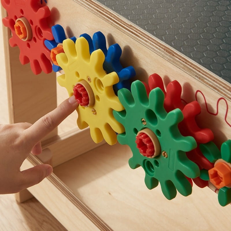 MASTERKIDZ Drewniany Warsztat Montessori STEM z Narzędziami + Akcesoria