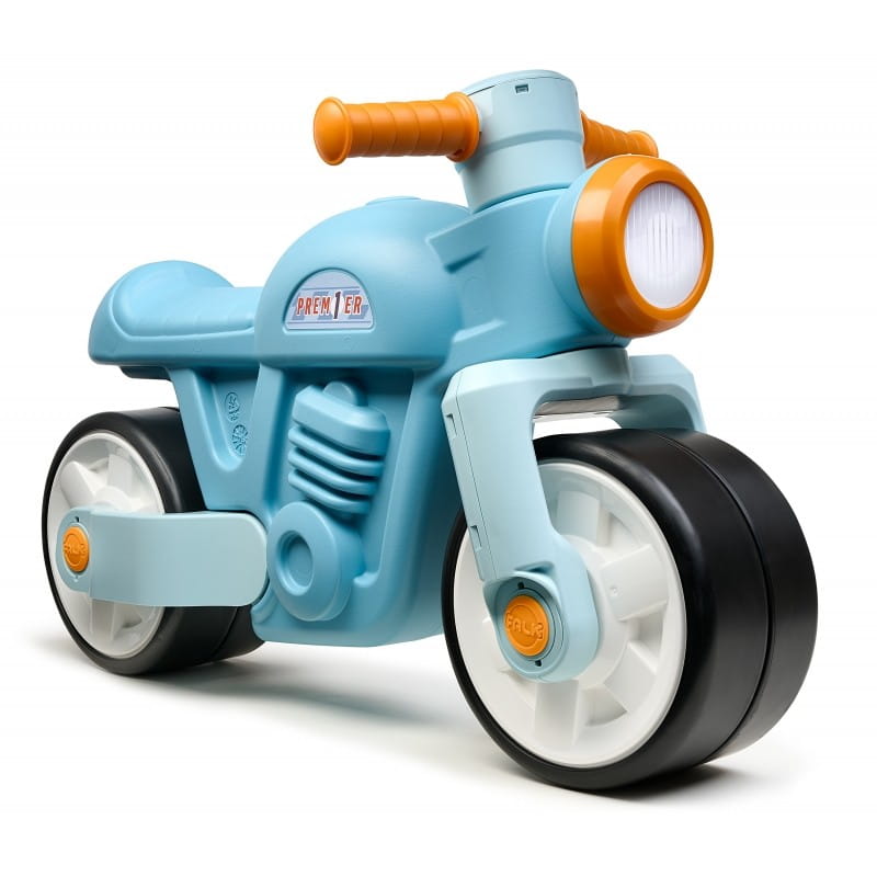 FALK Jeździk Biegowy Ciche Koła Motor Prem1er Retro Niebieski 1+
