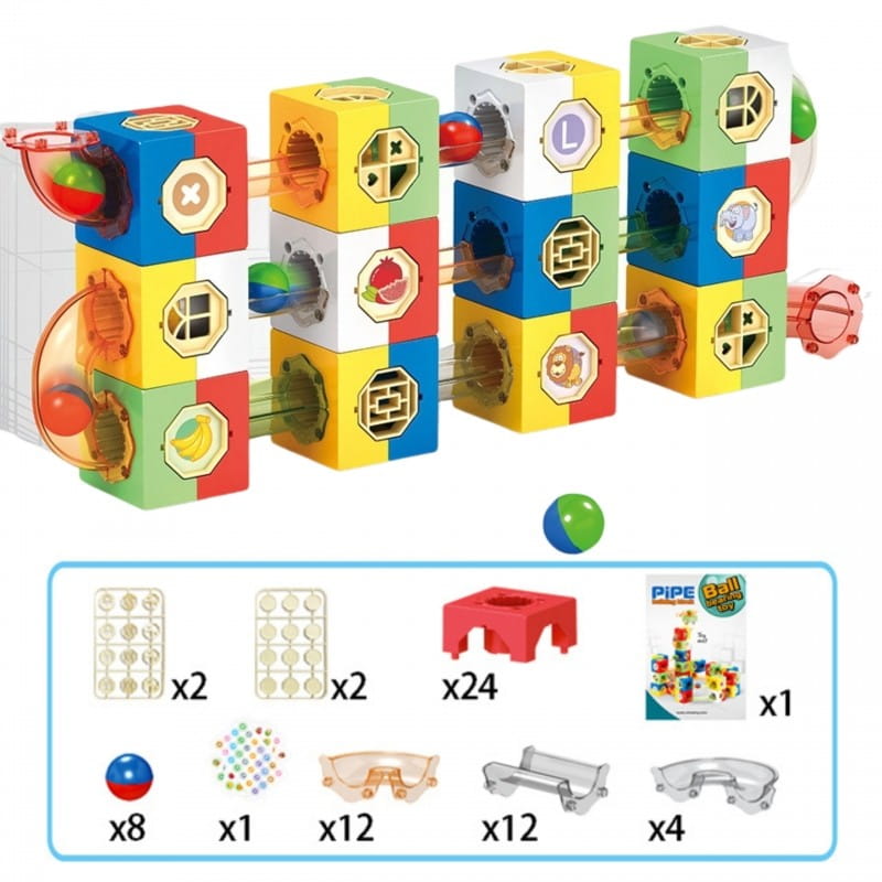 WOOPIE Tor Kulkowy Kulodrom Zestaw Konstrukcyjny Klocki 3D