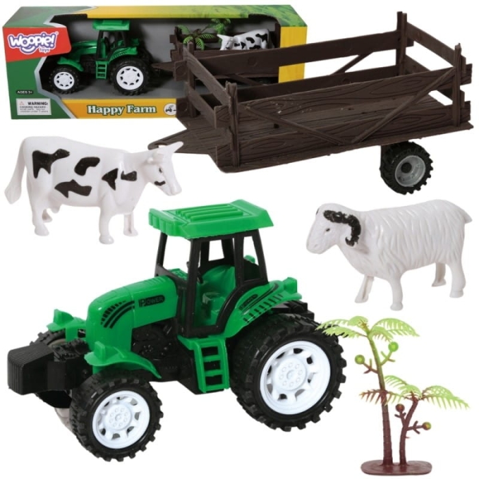 WOOPIE Traktor Rolniczy z Przyczepką i Zwierzętami