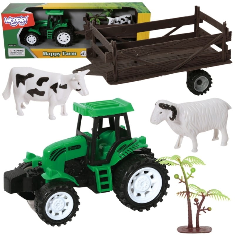 WOOPIE Traktor Rolniczy z Przyczepką i Zwierzętami