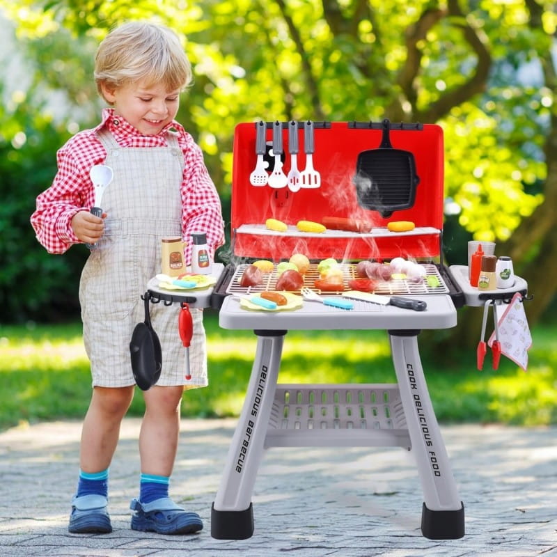 WOOPIE Grill Barbecue Kuchnia Ogrodowa Interaktywna Para LED Zestaw XL 41 el.