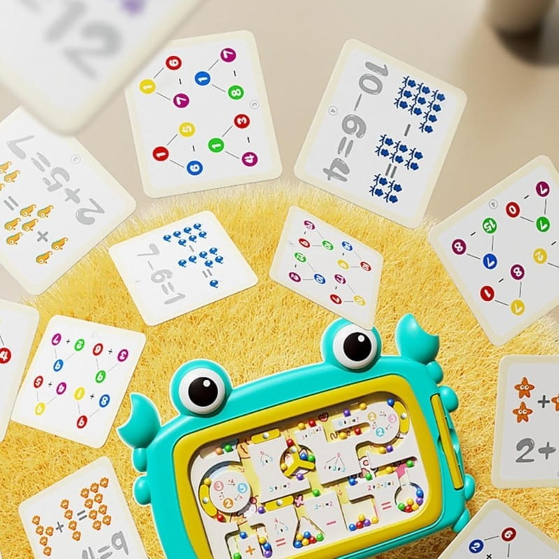 WOOPIE Tablica Magnetyczna Montessori Labirynt Krab Turkusowa