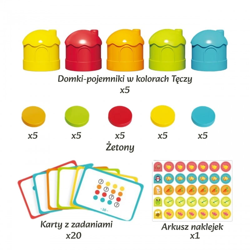 WOOPIE Gra Logiczna Edukacyjna Sorter Klasyfikacja Kolorów