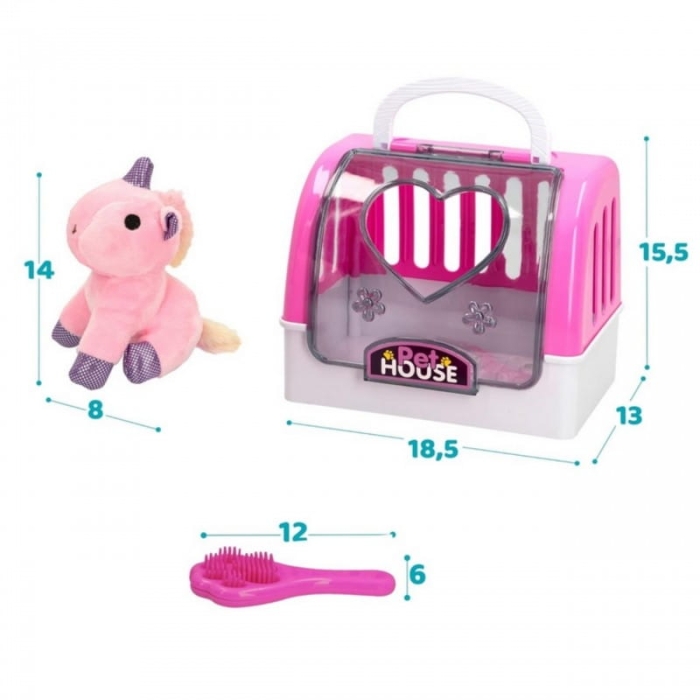 WOOPIE Transporter Domek dla Jednorożca Zestaw do Pielęgnacji