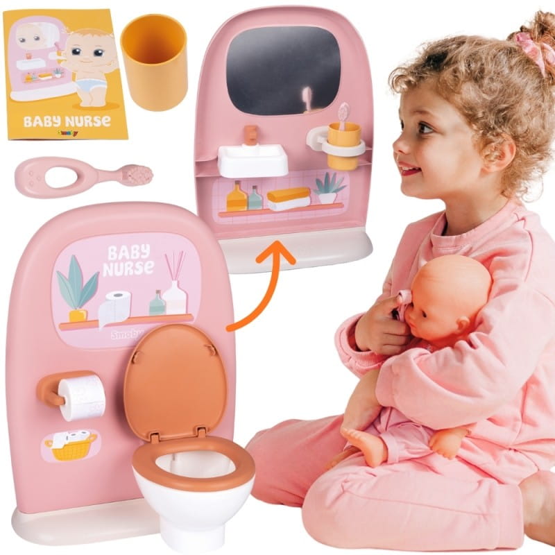 SMOBY Baby Nurse - Dwustronna toaleta Dla lalki 42 cm