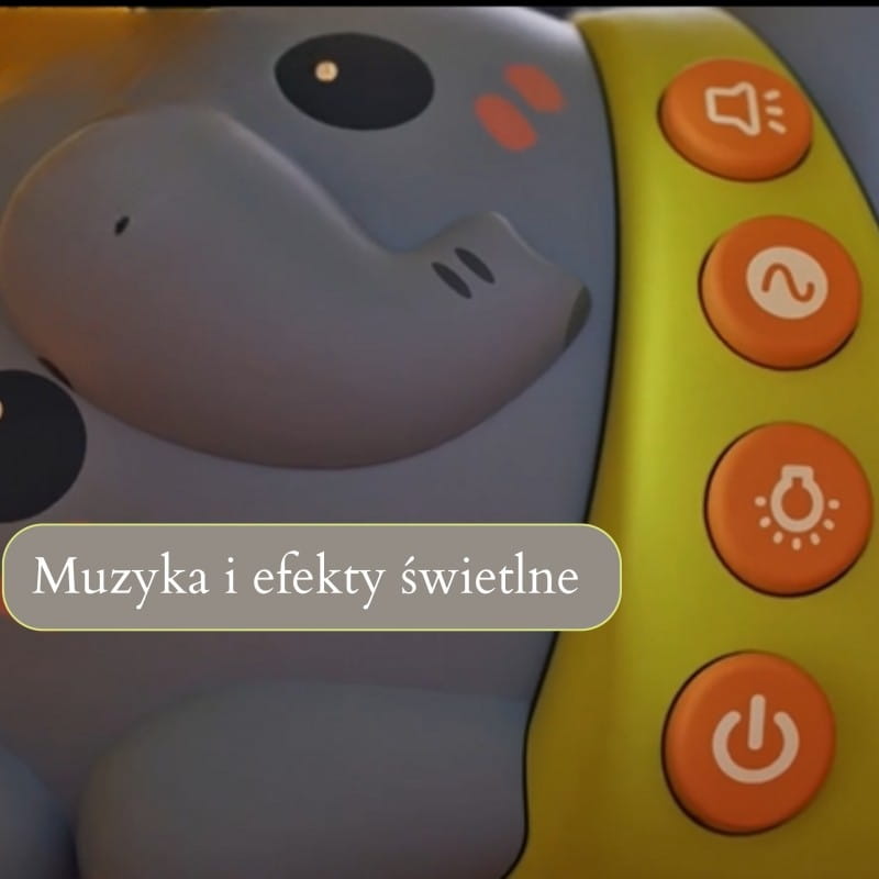 WOOPIE BABY Projektor Gwiazd Rzutnik Lampka Nocna dla Dzieci Słonik