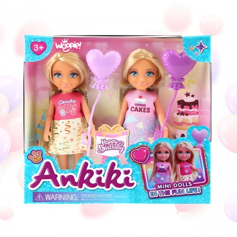 WOOPIE ROYAL Zestaw Urodzinowy Dwóch Laleczek - Candy i Cakes