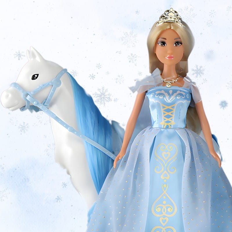 WOOPIE ROYAL Lalka Lodowa Księżniczka Lily i Magiczny Powóz Karoca Akcesoria