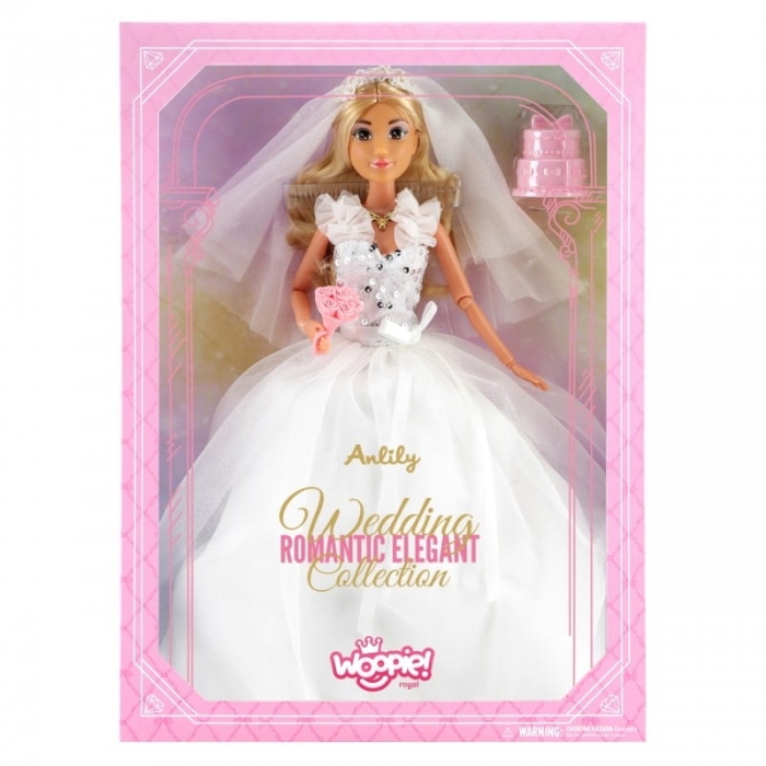 WOOPIE ROYAL Lalka Lily 30 cm Panna Młoda Suknia Ślubna Akcesoria