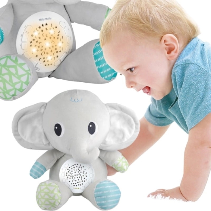 WOOPIE BABY Przytulanka Słonik Z Projektorem Uspokajacz 12 Melodii
