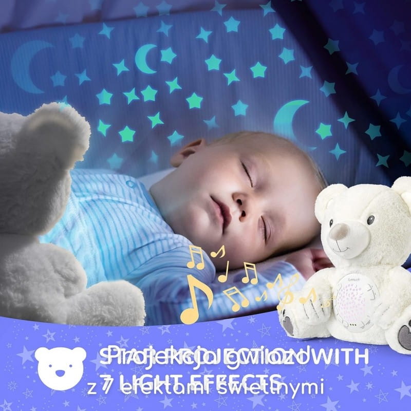 WOOPIE BABY Przytulanka Miś z Projektorem Uspokajacz 15 Melodii