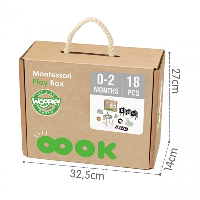 WOOPIE GREEN Pudełko XXL Montessori Sensoryka i Edukacja 7w1 FSC