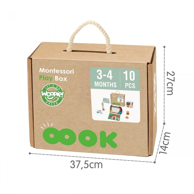 WOOPIE GREEN Pudełko XXL Montessori Sensoryka i Edukacja 6w1 FSC