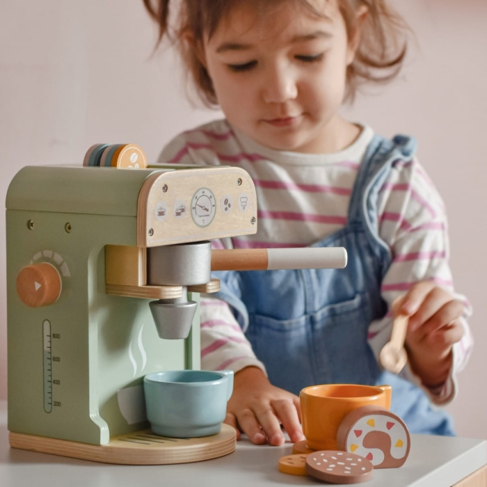 WOOPIE GREEN Drewniany Ekspres do Kawy Cukiernia Barista 25 el.