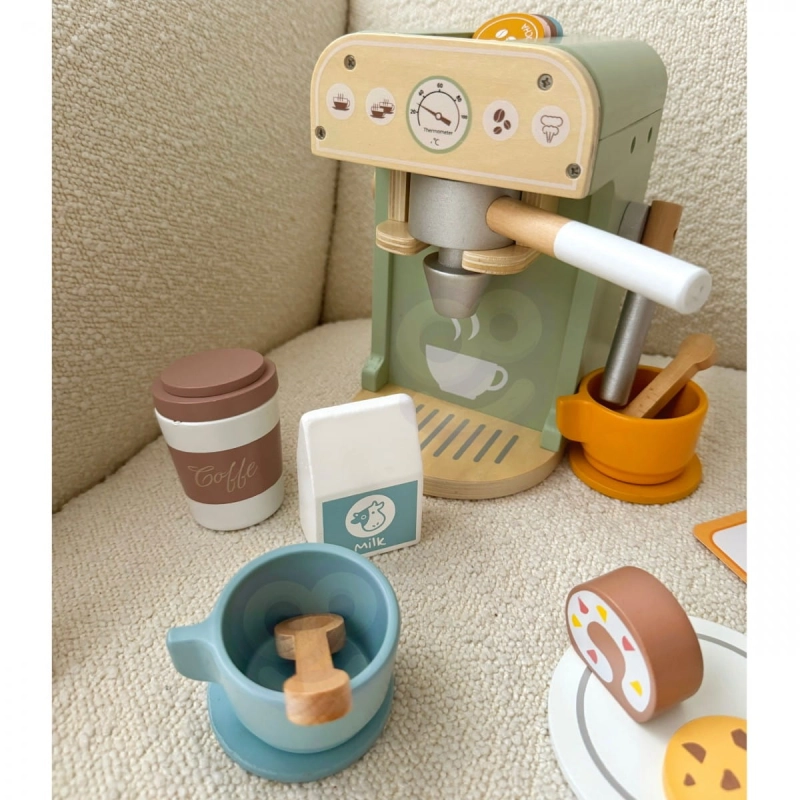 WOOPIE GREEN Drewniany Ekspres do Kawy Cukiernia Barista 25 el.