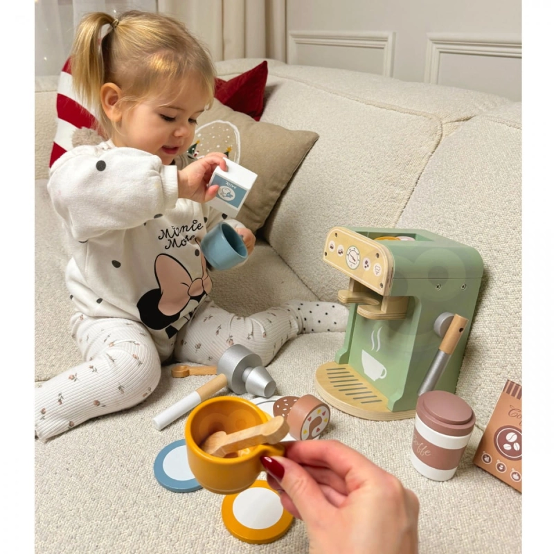 WOOPIE GREEN Drewniany Ekspres do Kawy Cukiernia Barista 25 el.