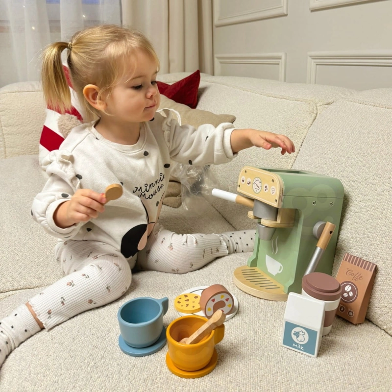 WOOPIE GREEN Drewniany Ekspres do Kawy Cukiernia Barista 25 el.