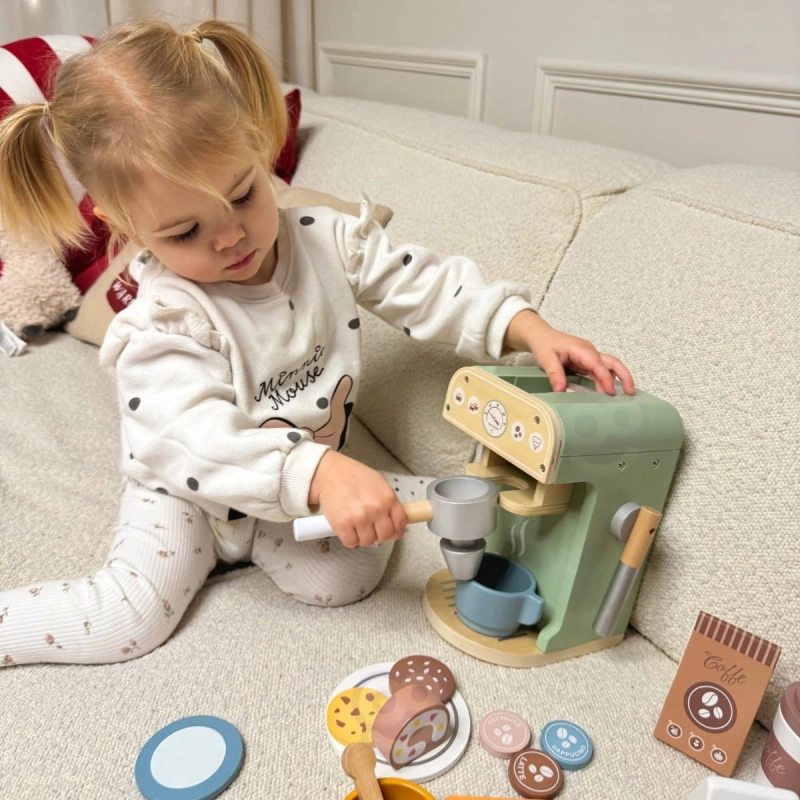 WOOPIE GREEN Drewniany Ekspres do Kawy Cukiernia Barista 25 el.