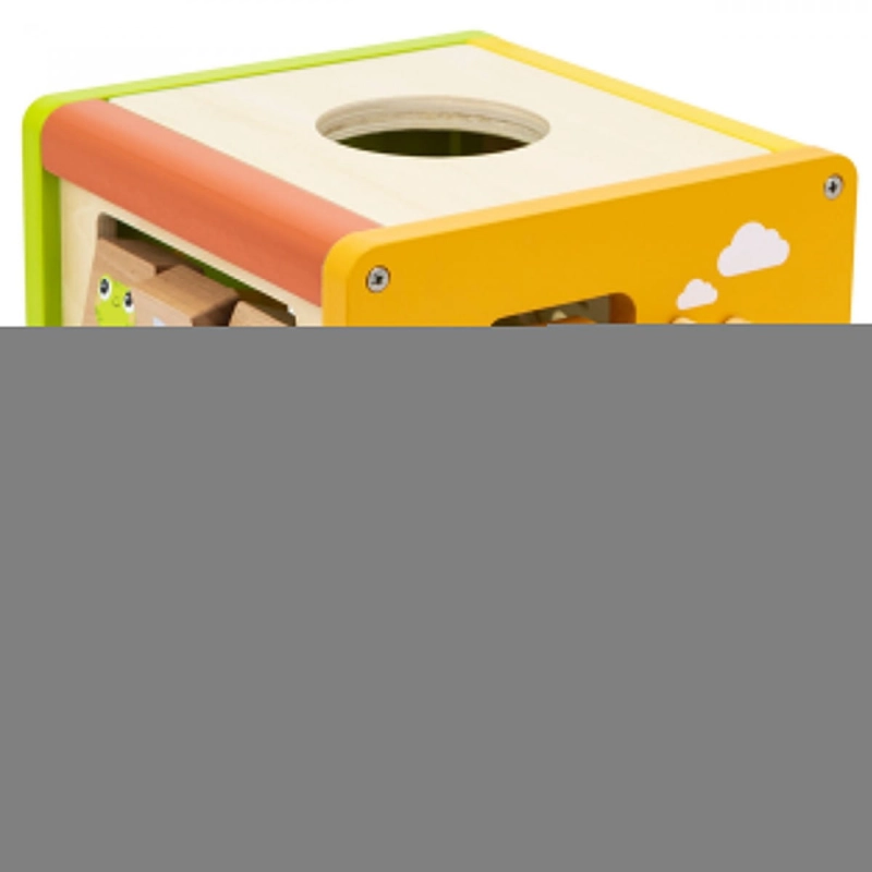 VIGA Drewniana Kostka Edukacyjna 5w1