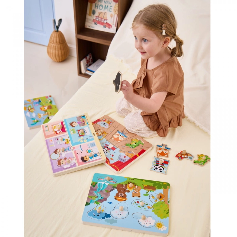 VIGA Puzzle Dźwiękowe Odkrywamy Naturę