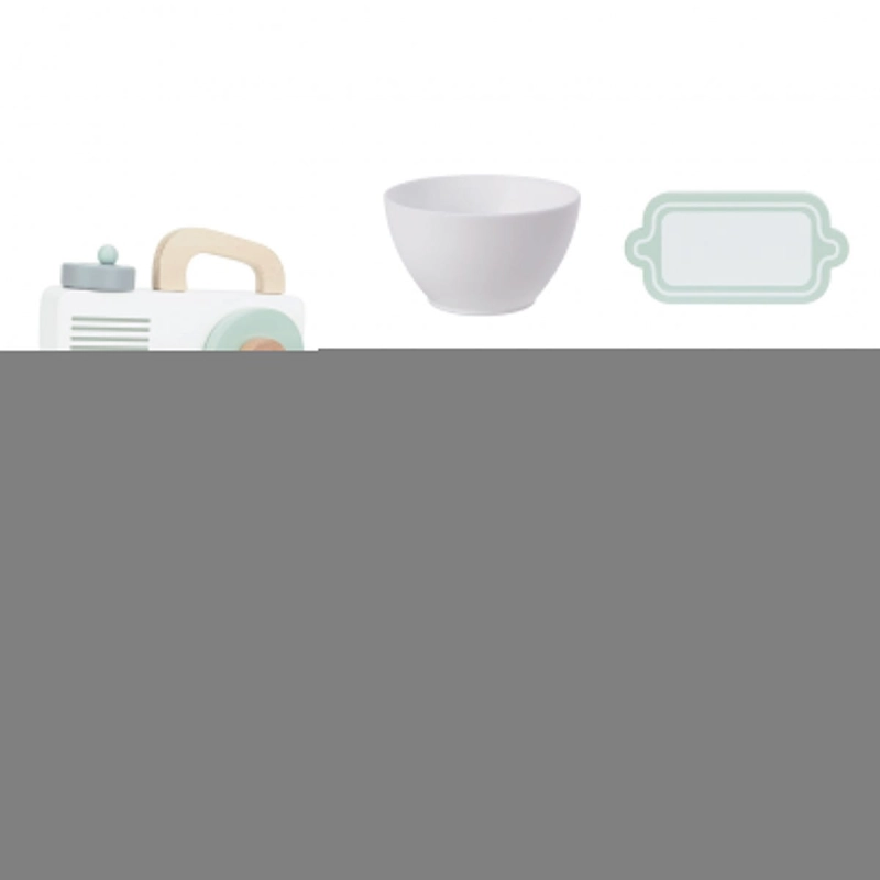 WOOPIE GREEN Drewniany Mikser Kuchenny Blender z Akcesoriami 11 el.