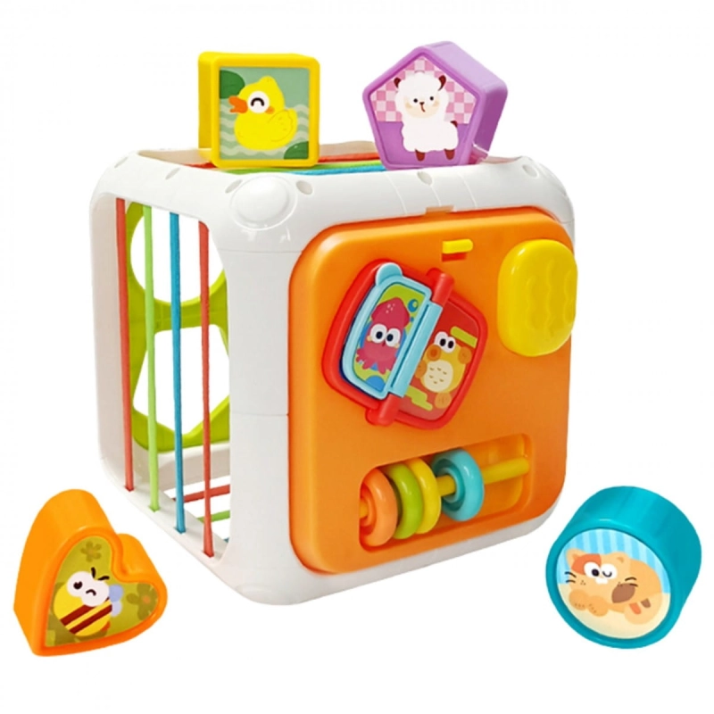 WOOPIE Kostka Edukacyjna Sorter 4w1 Kształty 18m+