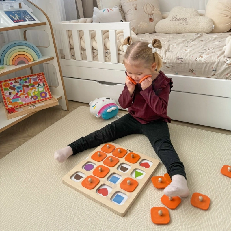 Viga Memory Gra Pamięciowa Zgadnij Obrazki 10 Kart Montessori