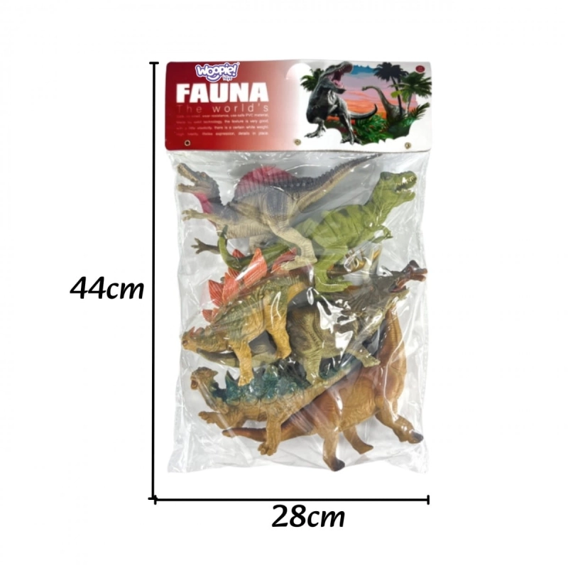 WOOPIE Zestaw Figurek Dinozaurów 6 Sztuk T-Rex