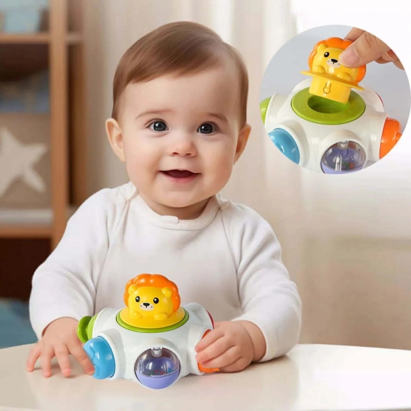 WOOPIE BABY Kosmiczna Rakieta Aktywności - Edukacyjna Kostka Sensoryczna 18m+