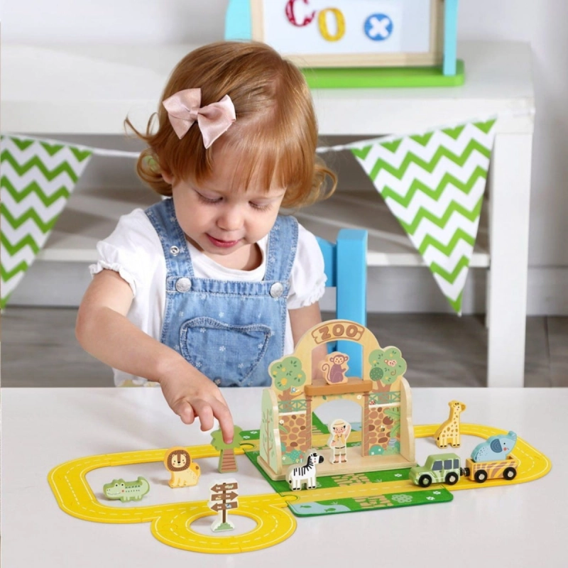 TOOKY TOY Zestaw Mini ZOO Przenośny Zestaw Torba Zwierzęta