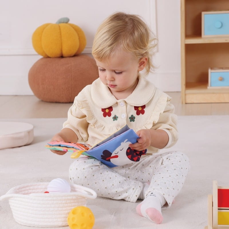 WOOPIE GREEN Box Pudełko XXL Montessori Edukacyjne 6w1 Sensoryczne 5-6 Miesięcy 13el. FSC