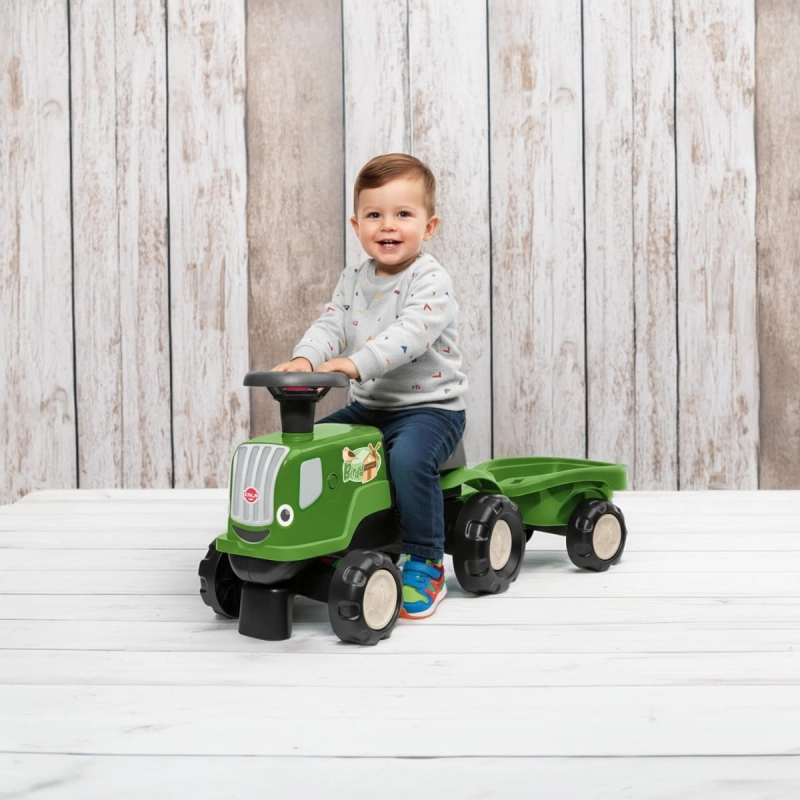 FALK Jeździk Traktor z Przyczepą Birdy Farm Zielony 1-3 lat