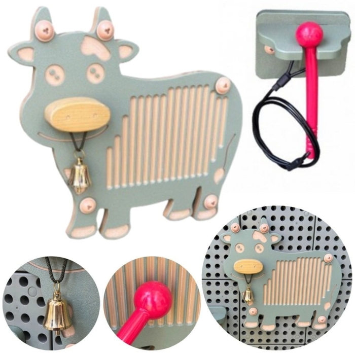 MASTERKIDZ Guiro Instrument Muzyczny Krowa Akcesoria Do Tablicy STEM