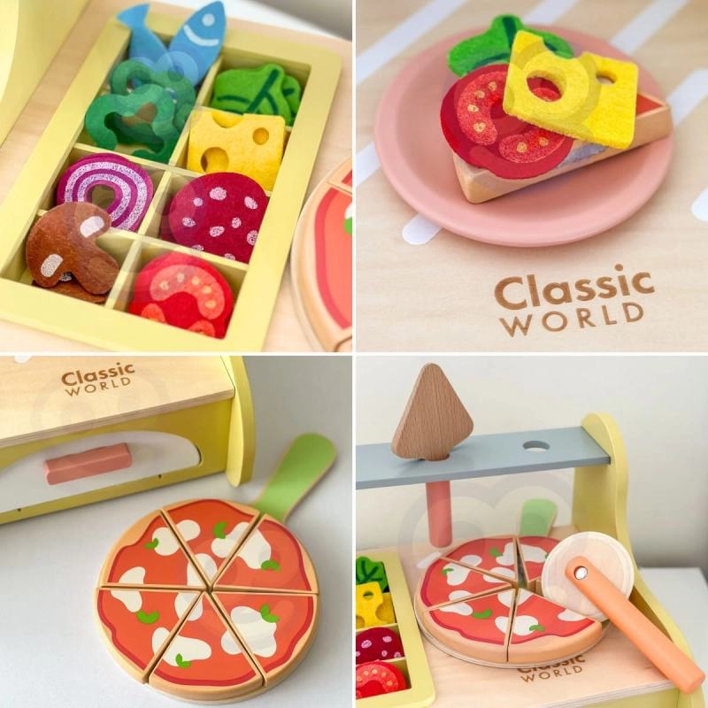 CLASSIC WORLD Drewniany Piec do Pizzy Oven Pizza 3+ FSC
