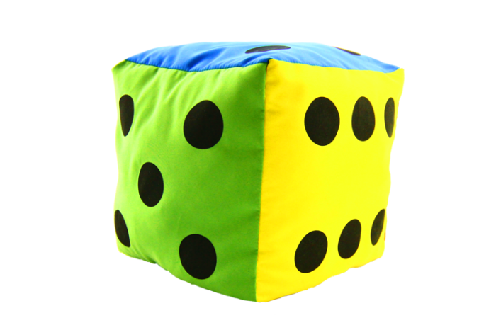 Kostka edukacyjna 15 cm - Kropki